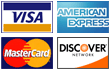 We Accept Visa and MasterCard